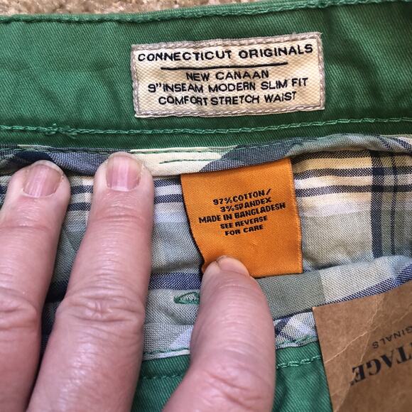 Tailor Vintage Shorts Mens Greenwich Slim Fit Size 38 Cotton Connecticut Stretch - Picture 3 of 5